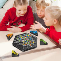 Juego De Tablero Territorio Captura Divertido Juego De Cadena Triangulo Geometría Ajedrez Puzzle Interacción Familiar Juguete Para Desarrollar Pensamiento Y Cooperación 2-4 Jugadores - details 4
