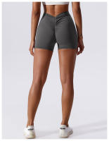 NCLAGEN Shorts De Yoga Para Mujer Cintura Alta Scrunch Levantamiento De Glúteos Cómodas Y Transpirables Para Gimnasio Y Fitness Prueba De Agachamiento Sensación De Naked Leggings - details 9