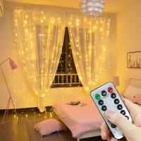 Luces De Navidad Remotamente Controladas Para Dormitorio Anillo De Flores De Hada Luces De Cinta Para Celebraciones Y Año Nuevo En Colores Variados - details 1