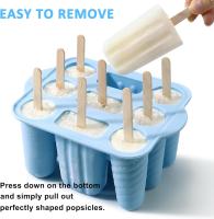 Molde de Silicona para Paletas de 9 cavidades, Molde Casero para paletas, sin BPA, para niños, utensilios de cocina Para El Hogar - details 2