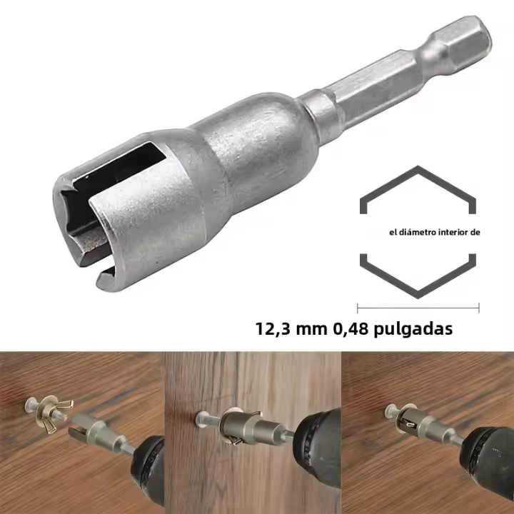 Juego De Herramientas De Destornillador Con Punta De Pico Para Tornillos Y Clavos De Panel Juego De Brocas Y Destornilladores De 1/4 De Hexágono Para Ojos De Gancho Y Tornillos - 1