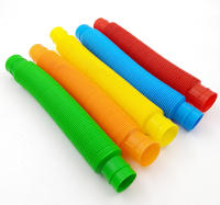Juego De 3/24 Tubos Telescopios Flexibles De Plástico Colorido Para Niños Y Adultos Juguetes De Descomposición Para Aliviar El Estrés - details 8