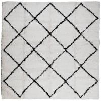vidaXL Alfombra peluda de pelo largo moderna PAMPLONA 160x160 cm Color Antracita,  Beige,  Crema y mas Alfombras de área  Alfombra de Piso para Sala de Estar Dormitorio Habitación Salón - details 3