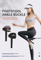 LOOGDEEL Apoyabrazos De Rodilla Con Cinturones Doble D-Ring Para Entrenamiento De Piernas Soporte De Tobillo Ajustable Con Colchón Para Abductores De Pie En Nylon Color Rosa/Azul/Negro/Morado Verde - details 9