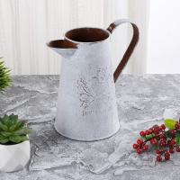 Regadera de metal, florero, de hojalata con ASA Cubo, decoración Vintage para Jardín, 17x11x7 cm - details 0