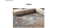 Oedim Alfombra Mosaico Vintage Diseño Verde, varias medidas a elegir, Alfombra Cocina Vinilo, Alfombra Salón Antideslizante, Suelo vinílico. - details 2
