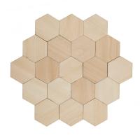 100/50 PCS Chips De Madera Blankas Hexagonales Para Decoración De Hogar Y DIY De Puzle Herramientas De Dibujo Hechas a Mano Para Niños - details 6