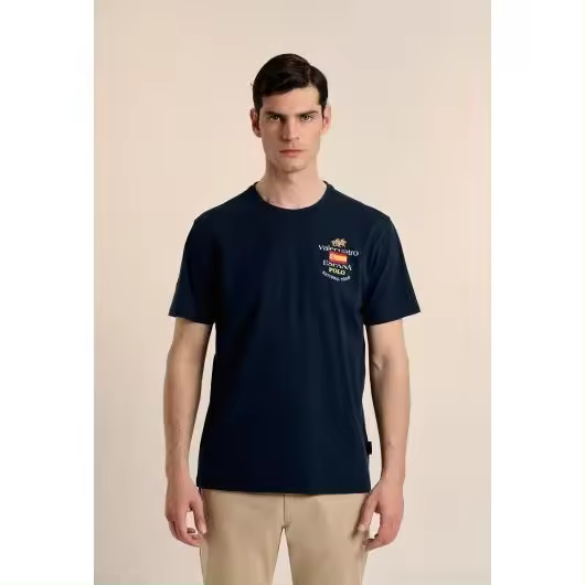 Camiseta Valecuatro azul marino escudo ESP - 1