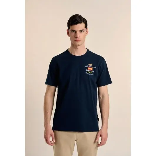 Camiseta Valecuatro azul marino escudo ESP - 1