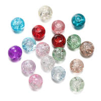 50/100pcs 8mm Cuentas De Vidrio Que Rompe Para Hacer Joyas Accesorios Para Pulseras Collares Y Pendientes Hechos a Mano - details 2