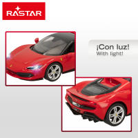 RASTAR - Coche teledirigido, Ferrari 296 GTS, Con licencia oficial, Escala 1:16, Con luz, Color rojo, Coches teledirigidos, Vehículo teledirigido, Mando a distancia, Regalos para niños - details 2