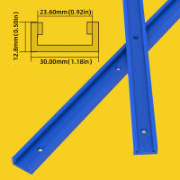 Juego De Herramientas Para Trabajar Madera FNICEL T30 Track T-Slider T Slot Miter Jig 50cm Guía De Angulo Para Mesa De Sábanas Y Router DIY - details 10