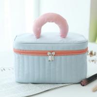 Bolsa de maquillaje de viaje, bolsa de maquillaje portátil, bolsa de cosméticos de gran capacidad con compartimento para asa, bolsa desmontable, multifuncional - details 1