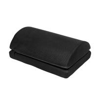 Footrest for under desk at work, adjustable footrest with 2 height options, foam stool - details 1