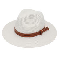 Sombrero De Paja De Verano Panama Tejido De Hierba Transpirable Estilo Europeo Y Americano Sombrero De Sol Para Playa Casual Para Mujeres - details 23
