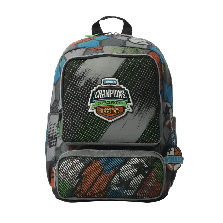 Totto Mochila infantil  Multisport -Dimensiones:24.5 x 32 x 11 cm-Material:Poliester - 1