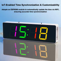Kit De Reloj WiFi Colorido ESP8266 IoT Reloj Inteligente DIY PRACTICE Piezas Conjunto Sincronización Automática Del Tiempo - details 2