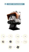 MOC-112159 Casco De Comandante Cody Serie De Bloques De Construcción Set De Ideas Para Juegos De Espacio Y Guerras Estelares Regalos Para Niños - details 3
