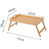 Mesa De Computadora Plegable Con Ventana Tatami Mesa De Desayuno Para Laptop Mesa De Dormitorio Con Almacenamiento Material De Bambú Tamaño 50x24cm - details 0