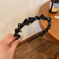 Diadema De Cuello Con Lazo Estilo Coreano Accesorio De Pelo Para Mujer Diadema Decorativa De Poliéster Para Uso En Exteriores Todas Las Estaciones - details 6