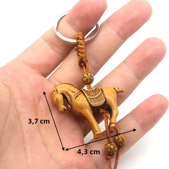 Llavero De Elefante Animal Bonito Engranaje De Riqueza Colgante De Animal Grabado 3D Realista Decoración Para El Hogar Material De Madera - 1