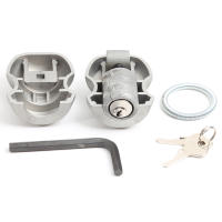 Cerradura De Silla Para Remolques Anti-Robo Universal Plata Hecho De Aleación De Zinc Tamaño 2.58x1.97 Pulgadas Para Remolques Y Caravanas - details 5