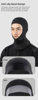 Manga De Ciclismo Invierno WEST BIKING Con Poliéster Térmico Protección De Cuello Y Orejas Antideslizante Resistente Al Viento Para Ciclismo Y Running - details 6