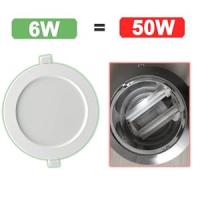 Pack 4 Downlight LED 6W, 560 Lúmenes, 6500K, ALUMAR  Corte 7 cm, Diámetro 9.5 cm, Difusor PS, Controlador integrado, SMD2835, PCB Aluminio, Diseño Delgado, CRI-80, Vida Útil 40,000h - details 1