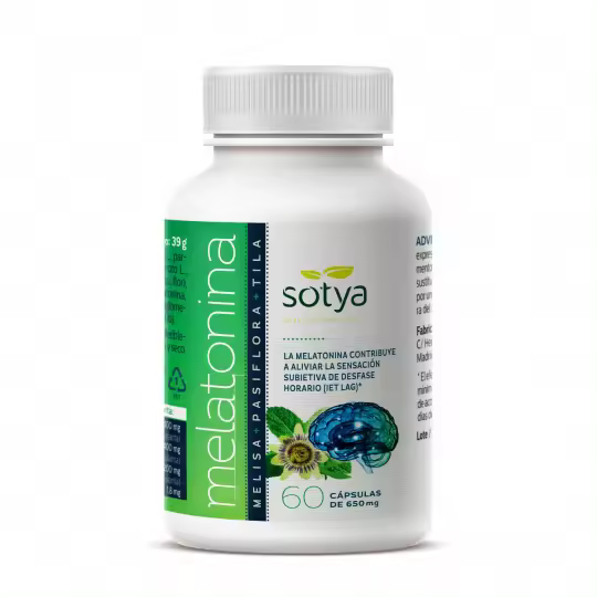 SOTYA MELATONINA+MELISA+PASIFLORA+TILA 650 MG 60 CAPSULAS - 1