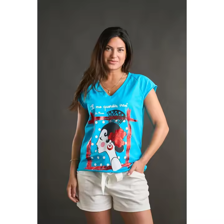 Anabel lee Marcas Mujer Ropa Camisetas y tops  Camiseta pico -Anabel Lee- Lola - 1