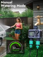 Temporizador De Riego Insoma 2-zona Para Jardín Y Césped Controlador De Irrigación Ahorro De Agua IPX5 Timer Programable Para Manguera Sistemas De Riego Por Goteo - details 4