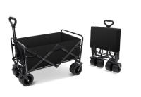 Carro de Mano Plegable, carro de camping, Carrito de Playa y Transporte para Jardín Casa Almacén 4 Ruedas, todoterreno - details 2