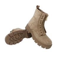 Eva Zorteon- Botín de antelina para  Mujer,  Estilo Militar . Marca TULIPANO . - details 17