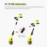Cultivador eléctrico inalámbrico de 10 pulgadas, cultivador de jardín con batería de 2Ah y cargador rápido, 20V para batería Makita,Antideslizante,Inalámbrico,Manija plegable,Autopropulsada,Manija telescópica - details 2