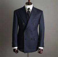 Traje De Novio Formal Para Hombre Con Pecho Doble Botones Y Pantalón Dos Piezas Traje De Boda Fiesta Prendas De Moda - details 2