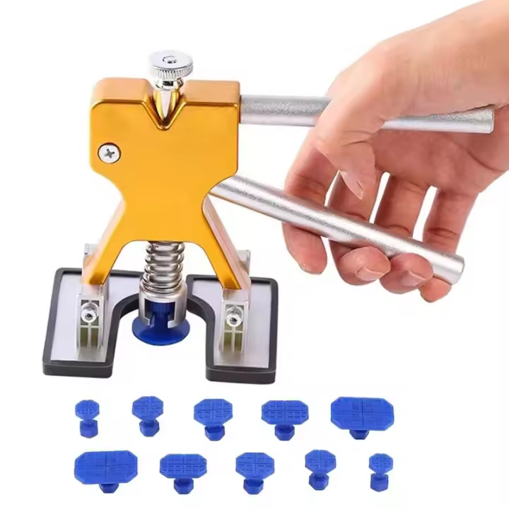 Kit De Reparación De Aros De Coche Sin Pintura Herramienta De Reparación De Choques Para Automóviles Eliminador De Aros Con Tablas De Adhesivo - 1