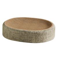 Cama De Rascado Para Gatos En Forma Oval Multifuncional Con Almohadilla De Descanso Para Interiores Material De Sisal - details 5