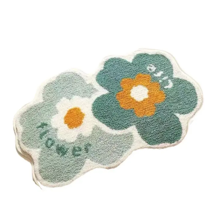 Rtoon rápido secado floral antideslizante rpet, ble, súper suave, decoración del hogar, suministros de baño rpet, ble, suave, decoración, - 1
