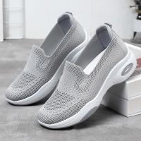 Zapatillas De Mujer Rimocy Moda Transpirables Tejidas 2024 Primavera/Otoño Casuales Sin Cordones Zapatos De Caminar Con Almohadilla De Aire Talla Verdadera Para Tamaño 36-41 - details 15