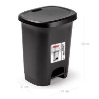 Cubo basura plástico, Cubo basura apertura pedal, Papelera de pedal, Libre de BPA, Cubo de pedal capacidad 7,5L y 8L. - details 5