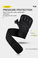 1Par De Aros De Mano De Gimnasia Antideslizantes De Silicona Para Levantamiento De Pesas Y Entrenamiento Crossfit En Fitness - details 3