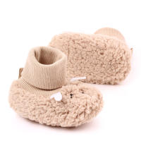 Zapatillas De Otoño-Invierno Para Bebés Con Diseño De Oso Y Oveja Niños Y Niñas Calf Sintética Antideslizante Cómodo Para 0-18 Meses - details 4