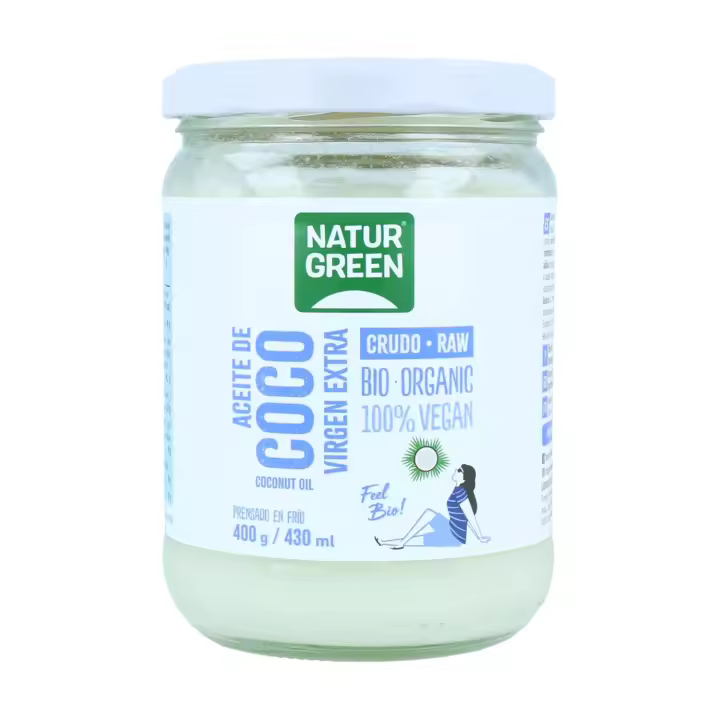 Aceite de coco Bio 400 ml de aceite  NaturGreen - 1