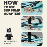 Kit De Tubo Y Bomba De Aire Inflable Para Bote 6 Piezas Adaptador De Válvula Para Kayak SUP Y Barco Accesorios De Navegación Deportes Acuáticos PVC - details 11