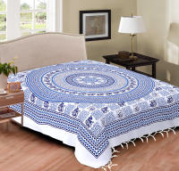 Printex Pareo Tapiz con Estilo de Mandala Indio - 210 x 230 cm- Pareo Manta Picnic,Yoga, Antiarena, Multiusos, Decoracion Pared - details 6