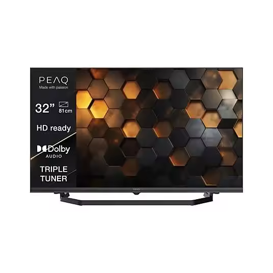 TV DLED 32" - PEAQ PTV 32H-5024C, HD-ready, Triple Tuner, Dolby Audio, Negro - 1