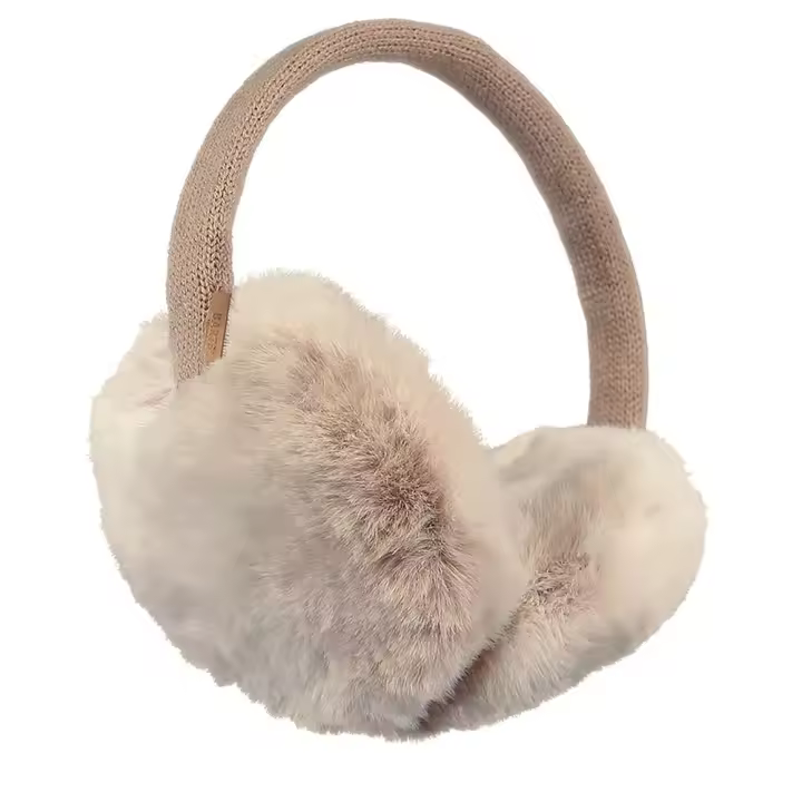Orejeras de piel sintética Barts Fur Earmuffs Beige - 1
