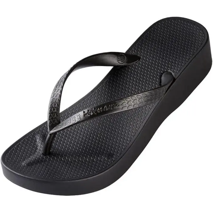 Sandalias de cuña con elegante Plataforma y Tacón bajo para Mujer, zapatillas de Playa de Verano - 1