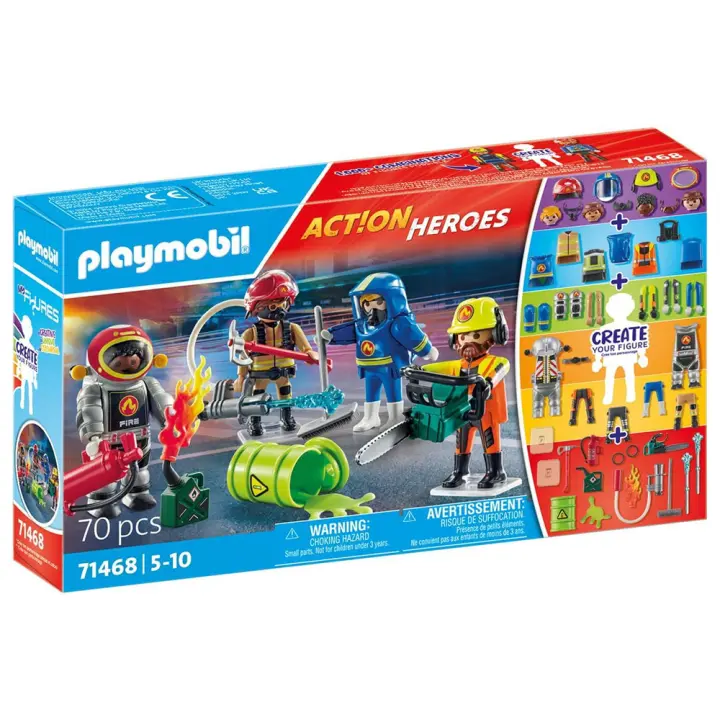 PLAYMOBIL MY FIGURES - BOMBEROS, 71468, TIENDA CON LICENCIA OFICIAL - 1