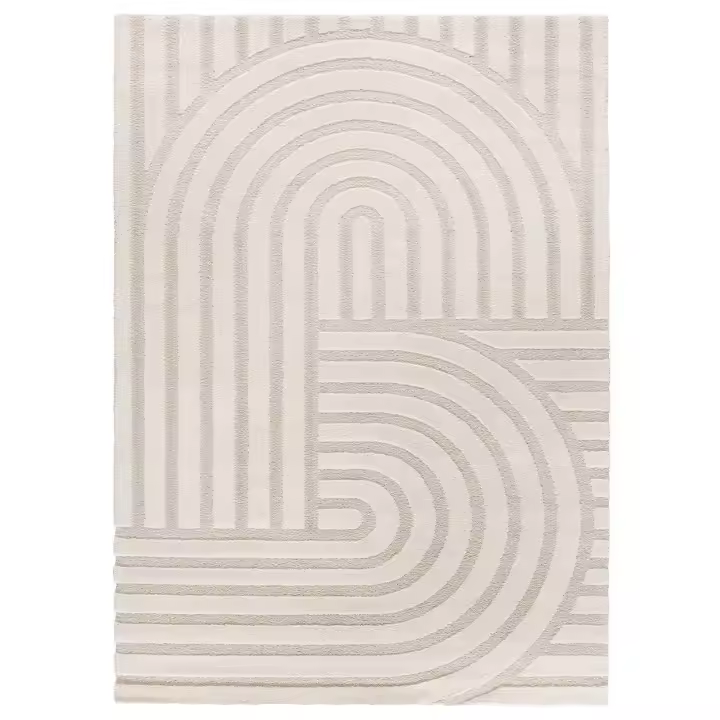 ATTICGO Alfombra de Interior de Estilo Escandinavo en Blanco - SNOWY 59773 | 80X150, 120X170, 160X230 cm - 1